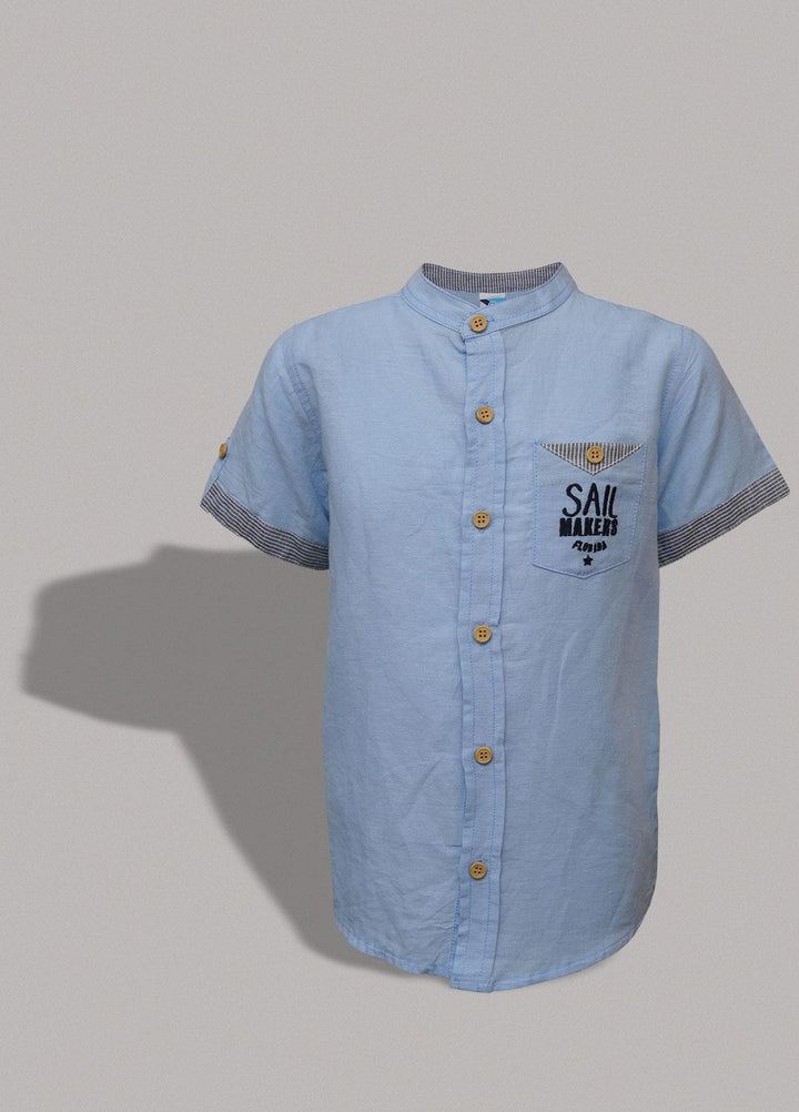 Sanaulla Exclusive Range   Shirts for Boys -  3293 Sk Blue