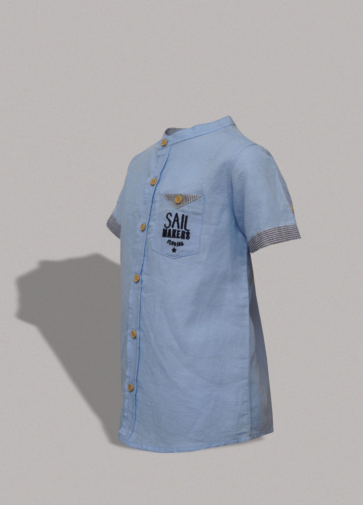 Sanaulla Exclusive Range   Shirts for Boys -  3293 Sk Blue