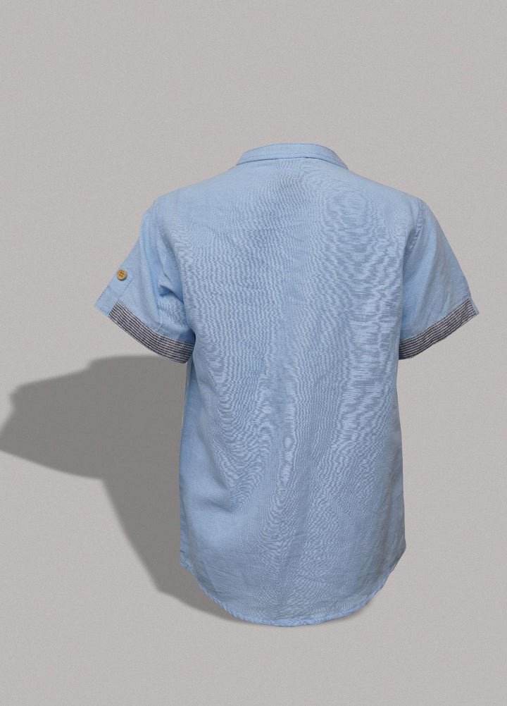 Sanaulla Exclusive Range   Shirts for Boys -  3293 Sk Blue