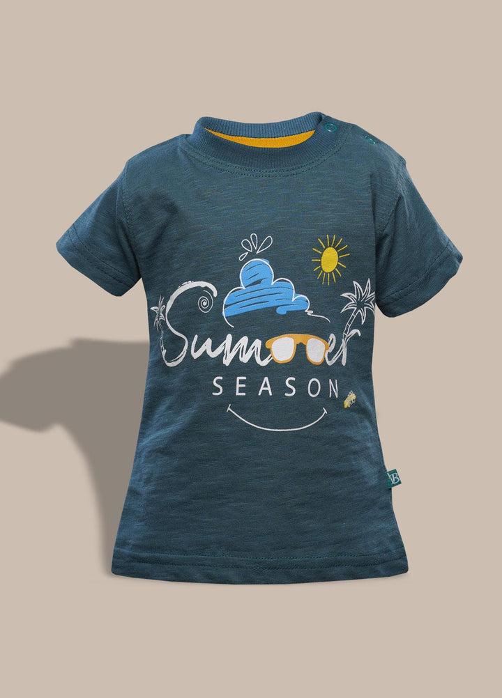 Sanaulla Exclusive Range   T-Shirts for Boys -  332066 Green