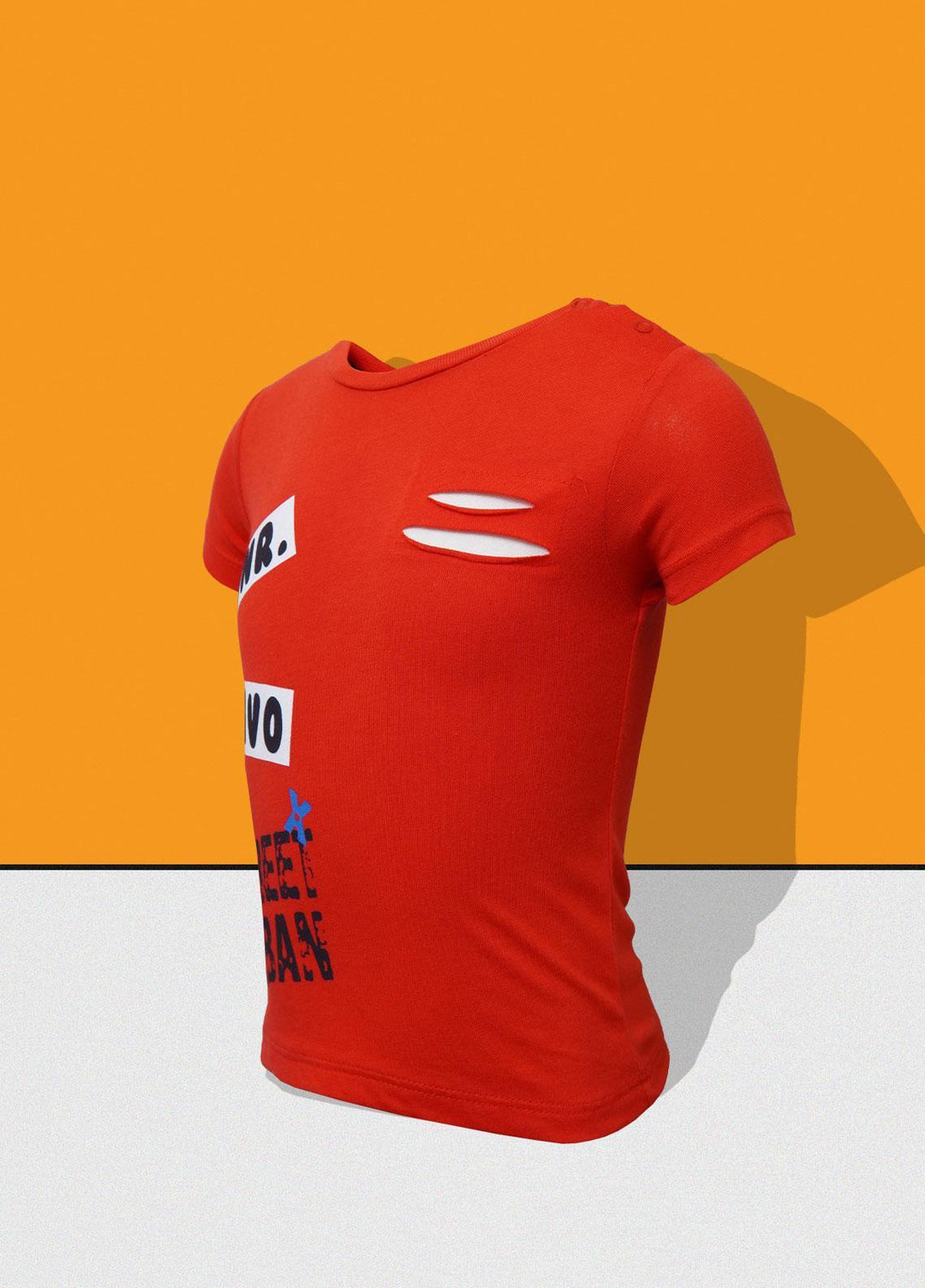 Sanaulla Exclusive Range   T-Shirts for Boys -  D-114648 Red