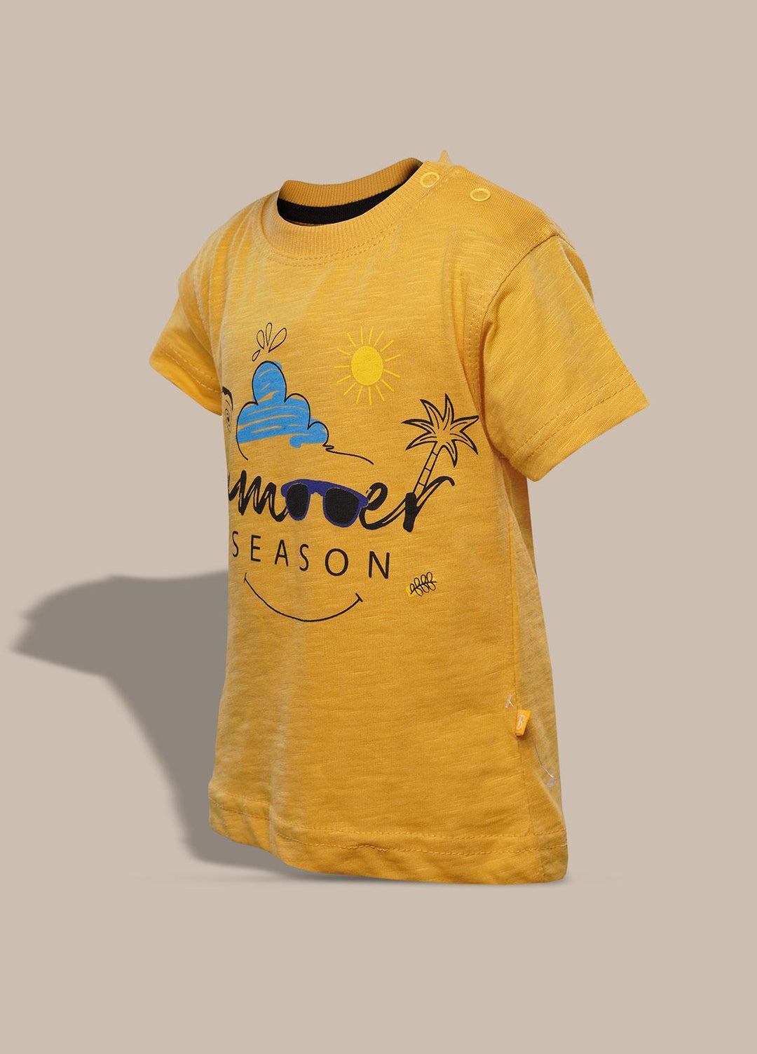 Sanaulla Exclusive Range   T-Shirts for Boys -  332066 Yellow