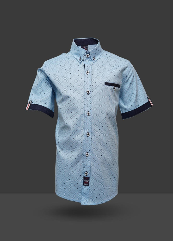 Sanaulla Exclusive Range  Fancy Shirts for Boys -  342782 Light Blue