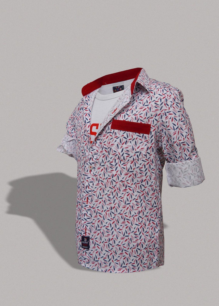 Sanaulla Exclusive Range   Shirts for Boys -  343063 Red