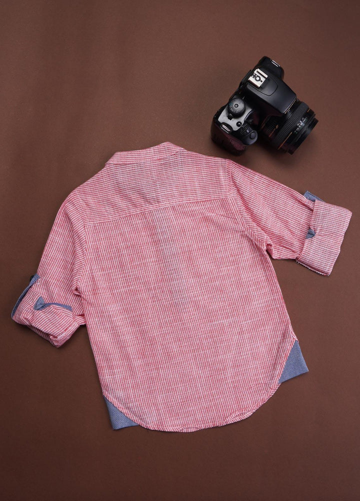 Sanaulla Exclusive Range Cotton Casual Shirts for Boys -  29692 Pink