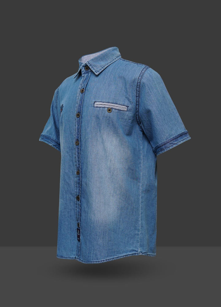 Sanaulla Exclusive Range  Fancy Shirts for Boys -  342851 Blue