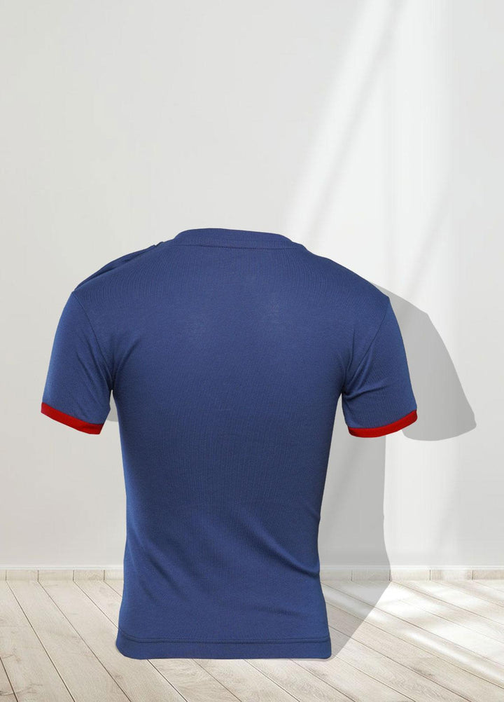 Sanaulla Exclusive Range   T-Shirts for Boys -  7511-1 Blue