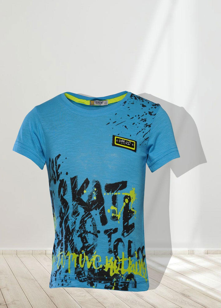 Sanaulla Exclusive Range   T-Shirts for Boys -  350854 Light Blue