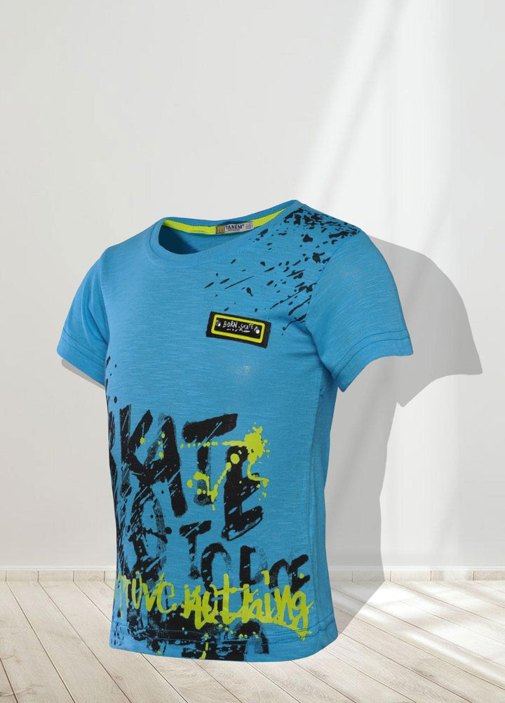 Sanaulla Exclusive Range   T-Shirts for Boys -  350854 Light Blue