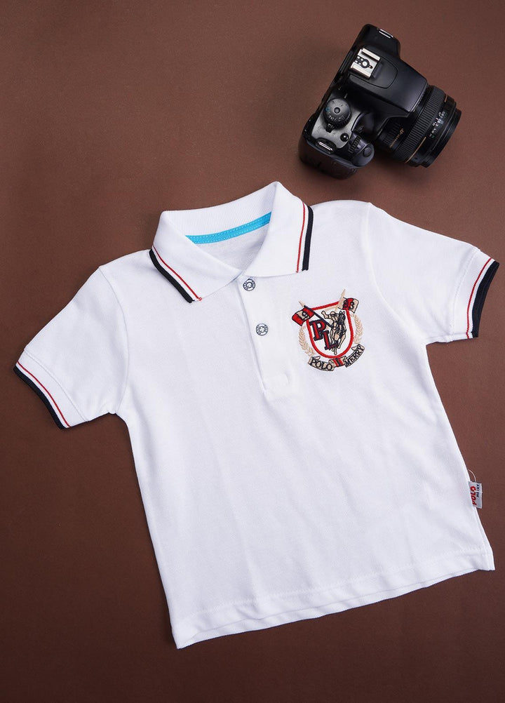 Sanaulla Exclusive Range Cotton Casual T-Shirts for Boys -  88 White