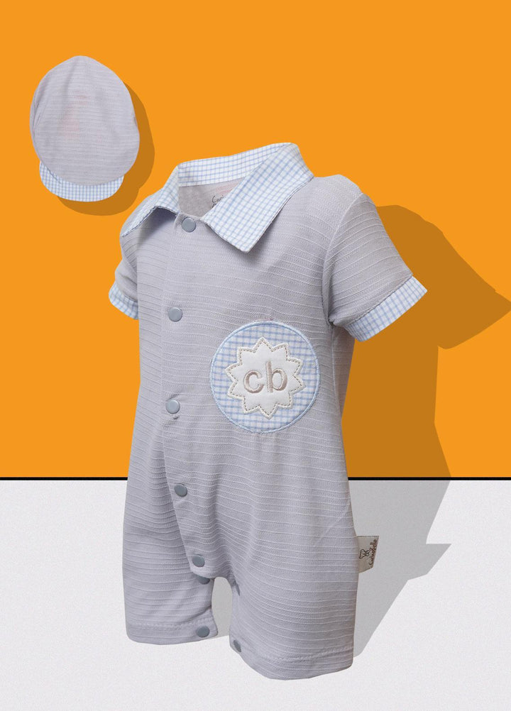 Sanaulla Exclusive Range   Rompers for Boys -  TU-1120 Light Grey