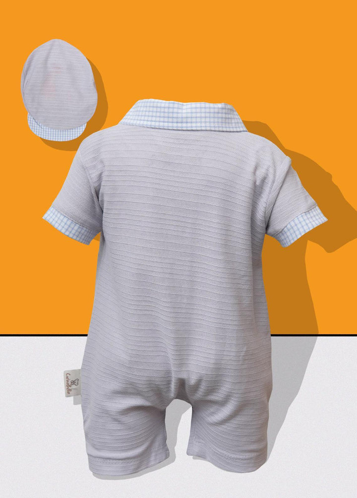 Sanaulla Exclusive Range   Rompers for Boys -  TU-1120 Light Grey