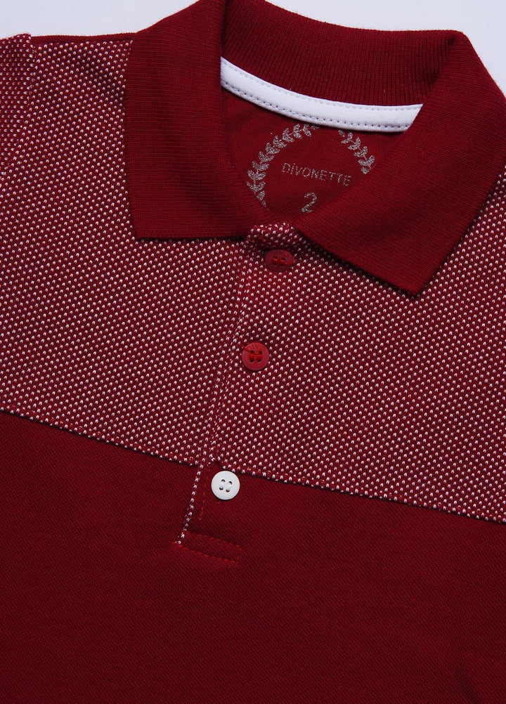 Sanaulla Exclusive Range Cotton Casual T-Shirts for Boys -  1197-2 Rust