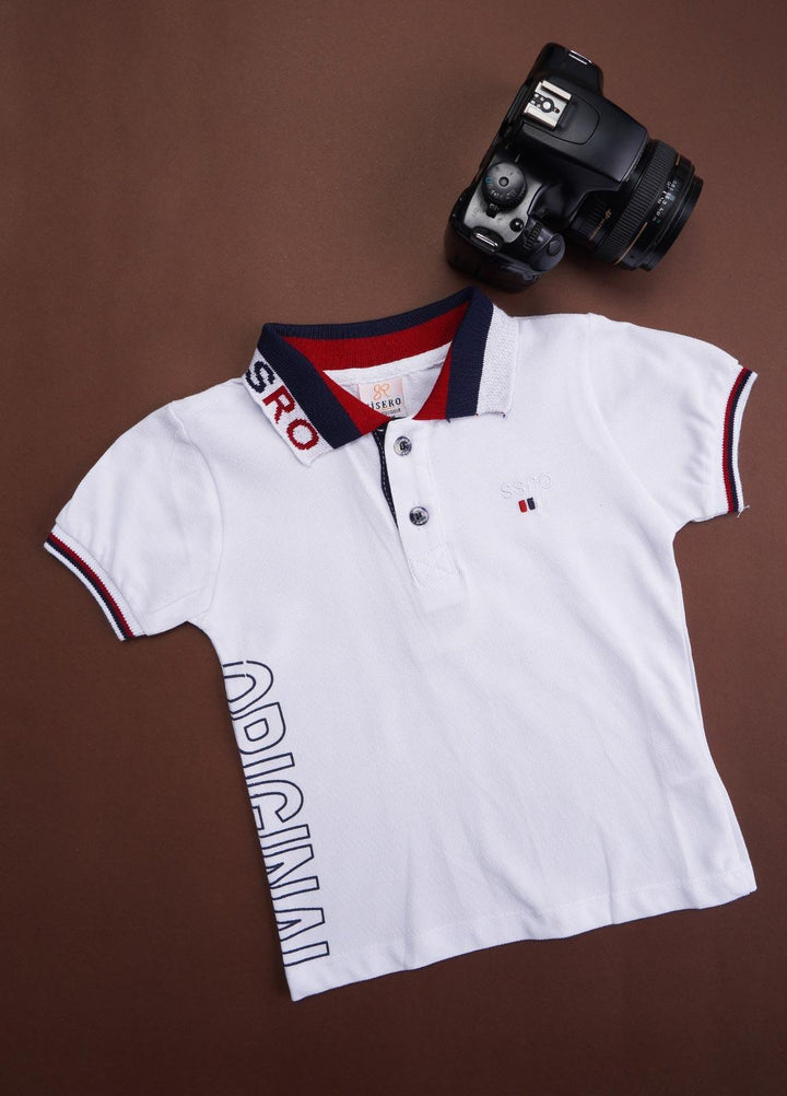 Sanaulla Exclusive Range Cotton Casual T-Shirts for Boys -  92 White