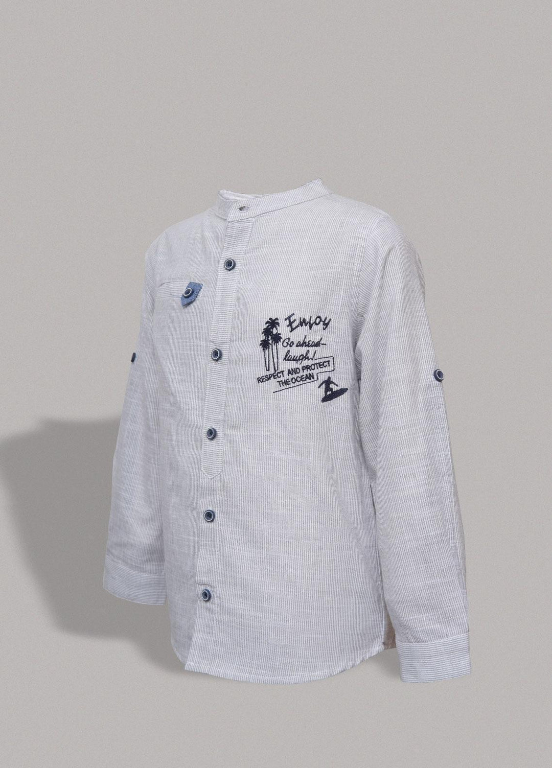 Sanaulla Exclusive Range   Shirts for Boys -  29613 Light Grey