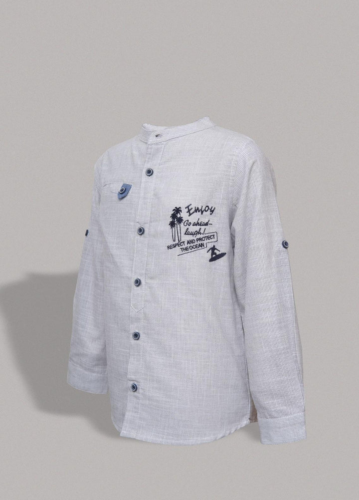 Sanaulla Exclusive Range   Shirts for Boys -  29613 Light Grey