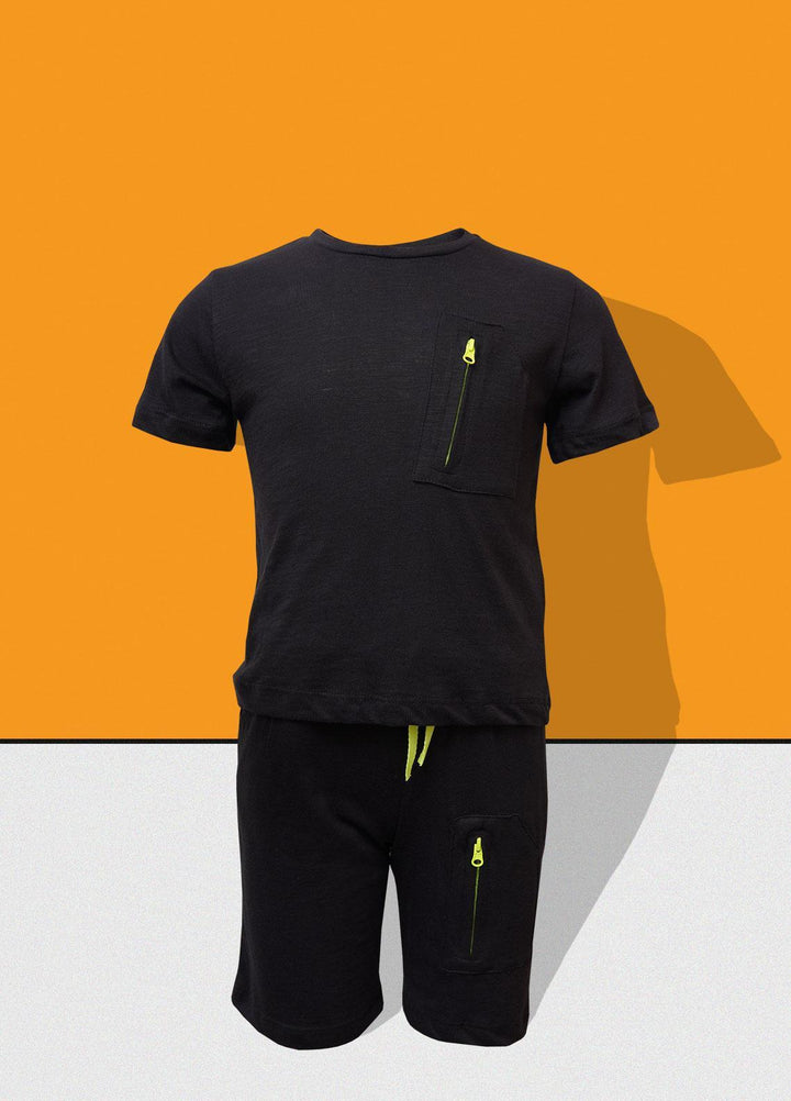 Sanaulla Exclusive Range   Suits for Boys -  TFB-22-4059 Black