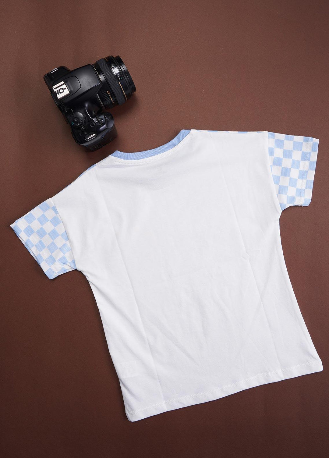 Sanaulla Exclusive Range Cotton Casual T-Shirts for Boys -  7560-2 Light Blue