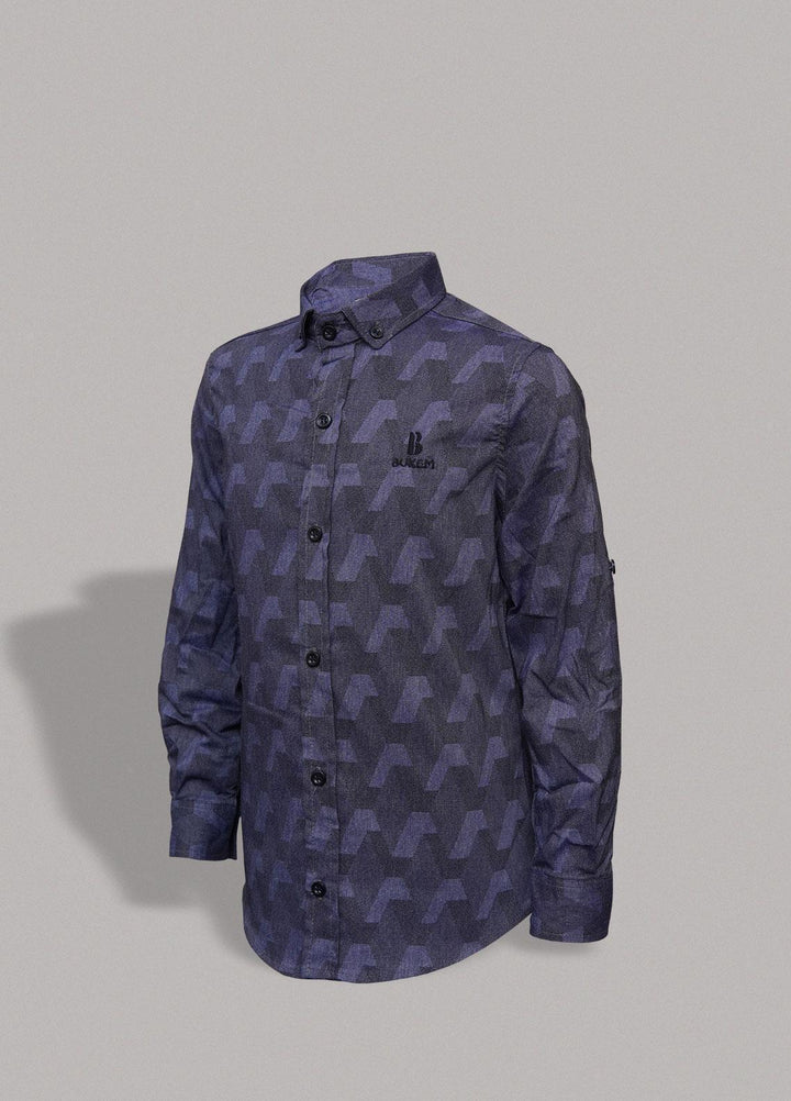 Sanaulla Exclusive Range   Shirts for Boys -  0095 Purple