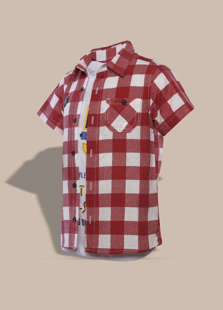 Sanaulla Exclusive Range   Shirts for Boys -  351153 Rust