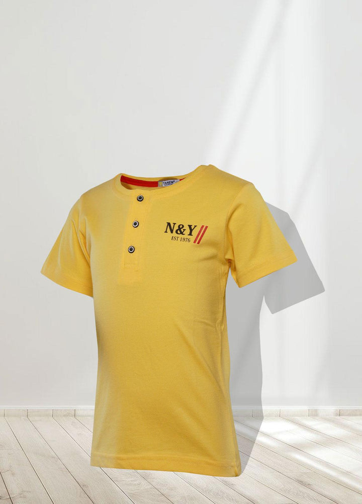 Sanaulla Exclusive Range   T-Shirts for Boys -  351298 Yellow