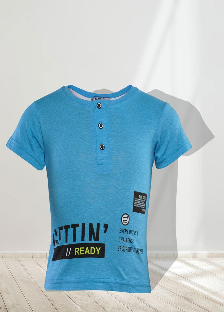 Sanaulla Exclusive Range   T-Shirts for Boys -  345856 Sky Blue