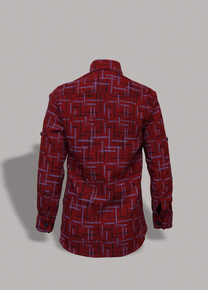 Sanaulla Exclusive Range   Shirts for Boys -  1018344 Maroon