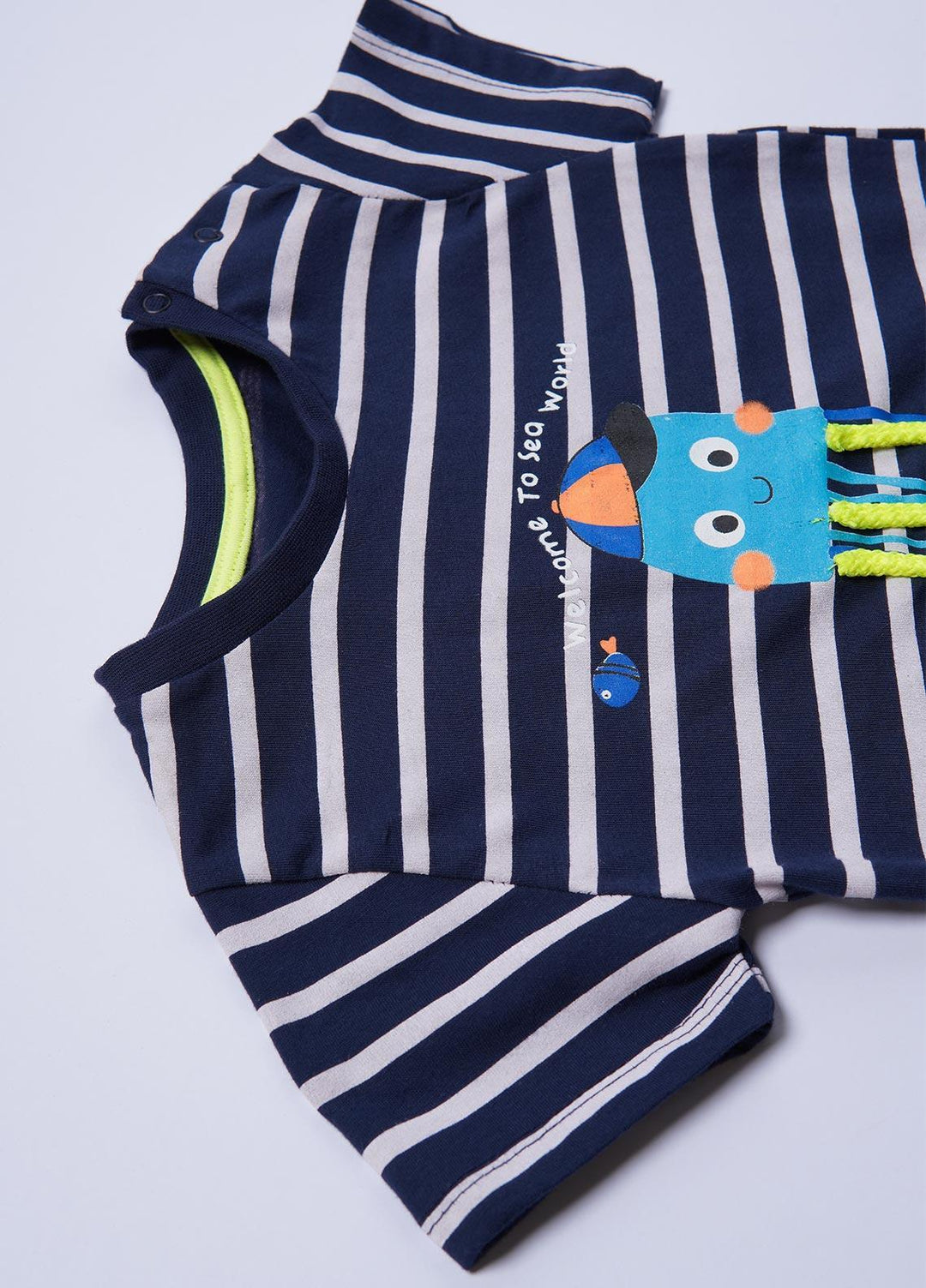 Sanaulla Exclusive Range Cotton Casual T-Shirts for Boys -  2009 Blue