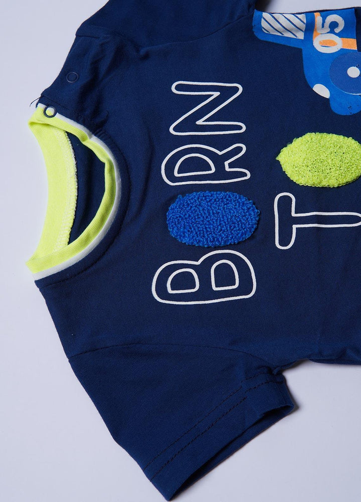 Sanaulla Exclusive Range Cotton Casual T-Shirts for Boys -  2018 Blue