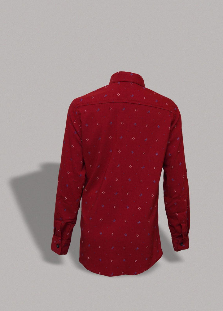 Sanaulla Exclusive Range   Shirts for Boys -  MG-123 Maroon-1