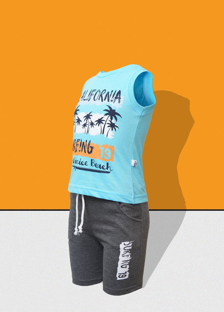 Sanaulla Exclusive Range   Suits for Boys -  351604 Sky Blue