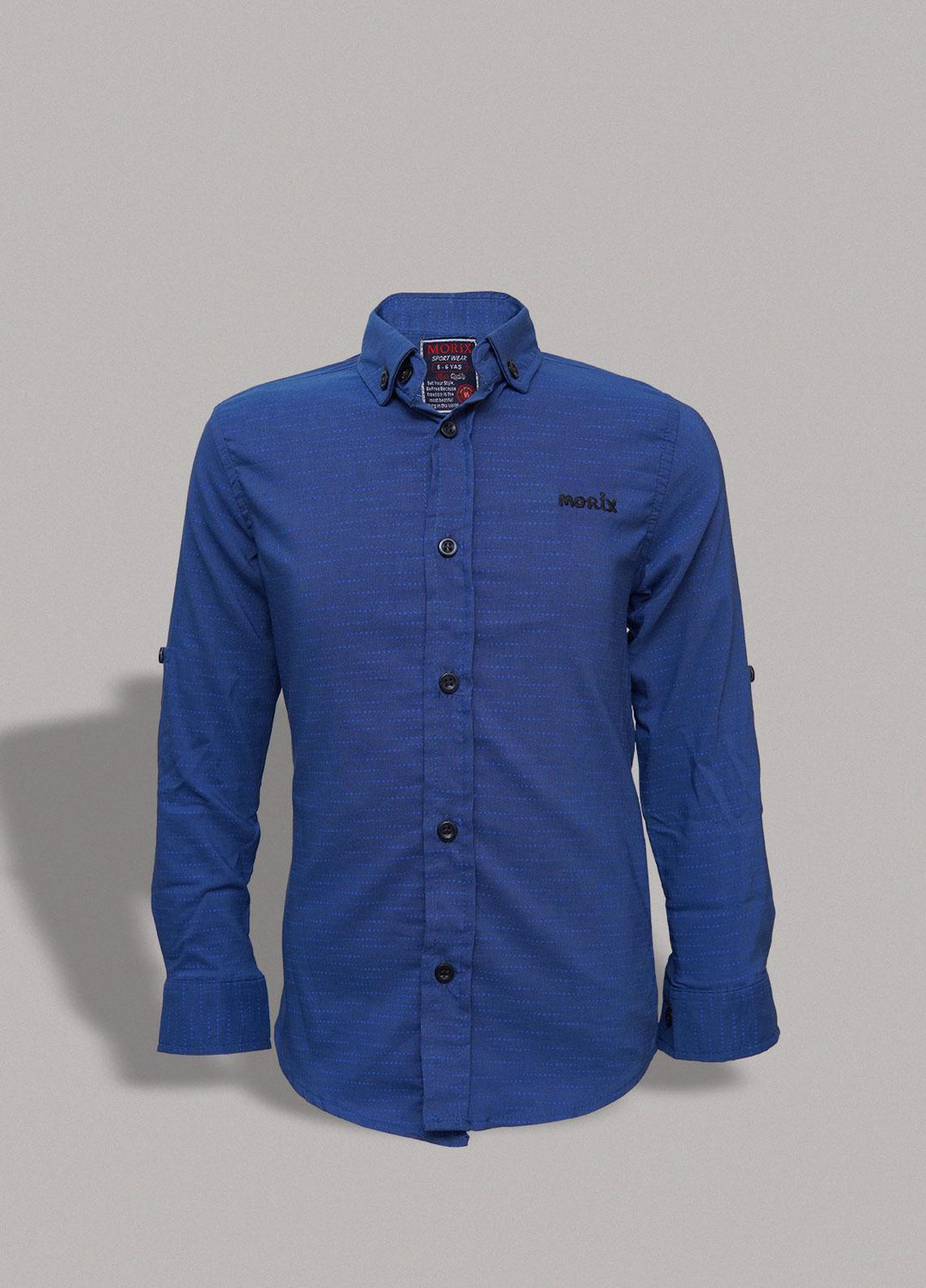 Sanaulla Exclusive Range   Shirts for Boys -  MG-121 Blue