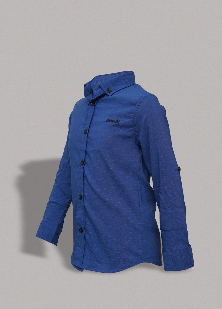 Sanaulla Exclusive Range   Shirts for Boys -  MG-121 Blue
