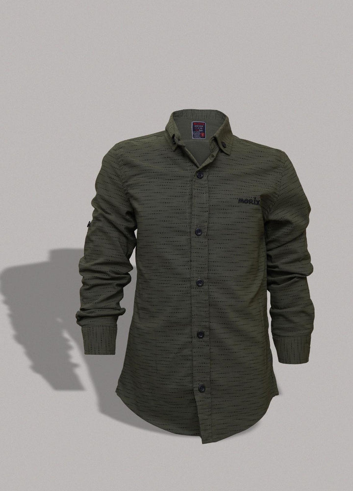 Sanaulla Exclusive Range   Shirts for Boys -  MG-121 Green
