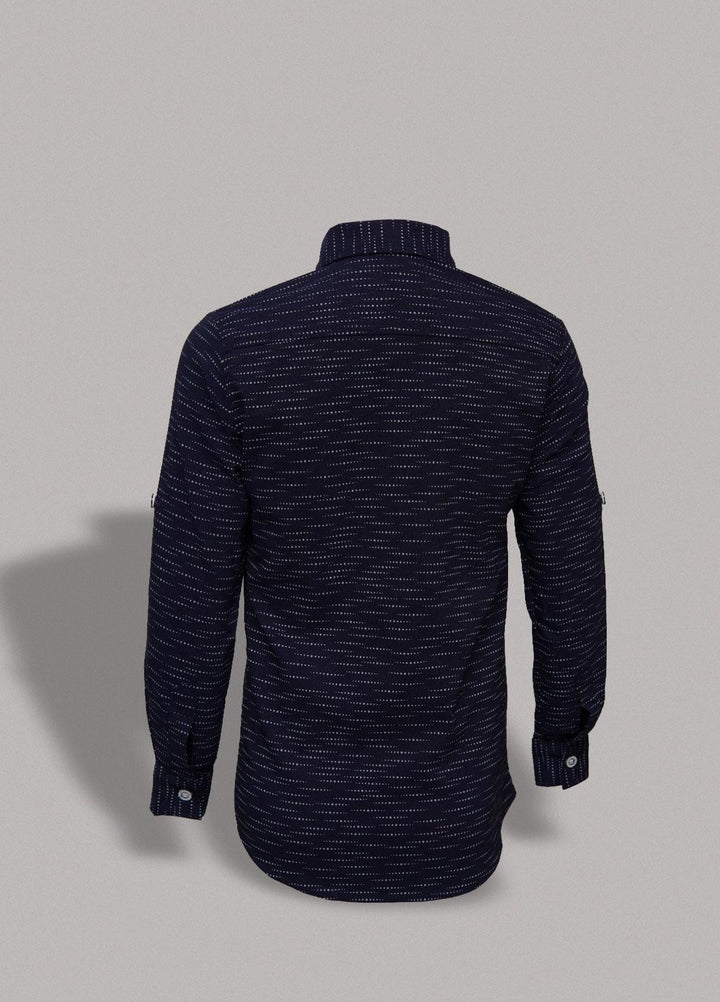 Sanaulla Exclusive Range   Shirts for Boys -  MG-121 Navy