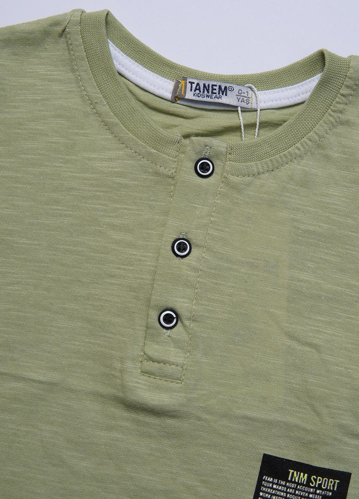 Sanaulla Exclusive Range Cotton Casual T-Shirts for Boys -  345856 Pista