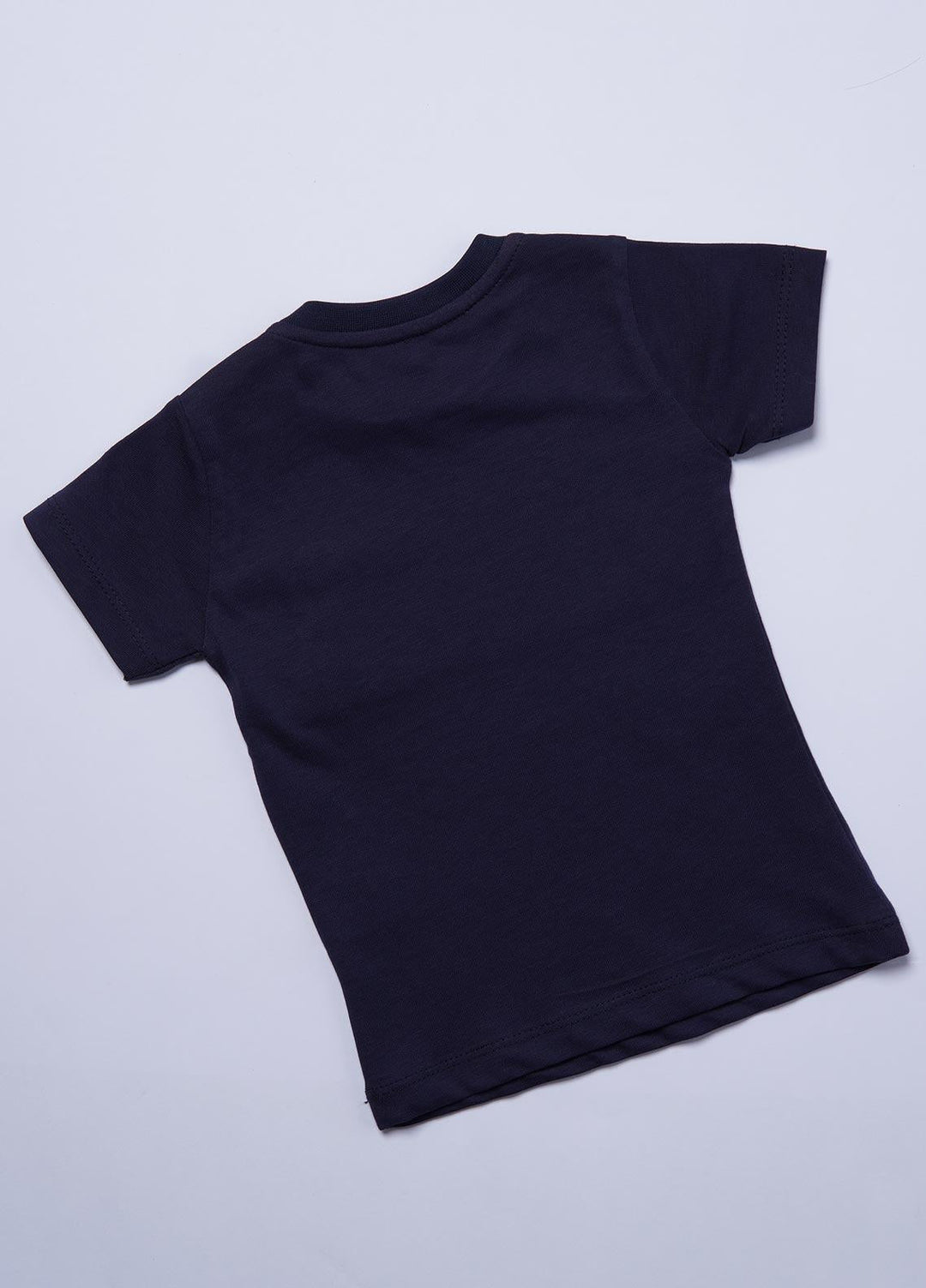 Sanaulla Exclusive Range Cotton Casual T-Shirts for Boys -  9703-1 Navy
