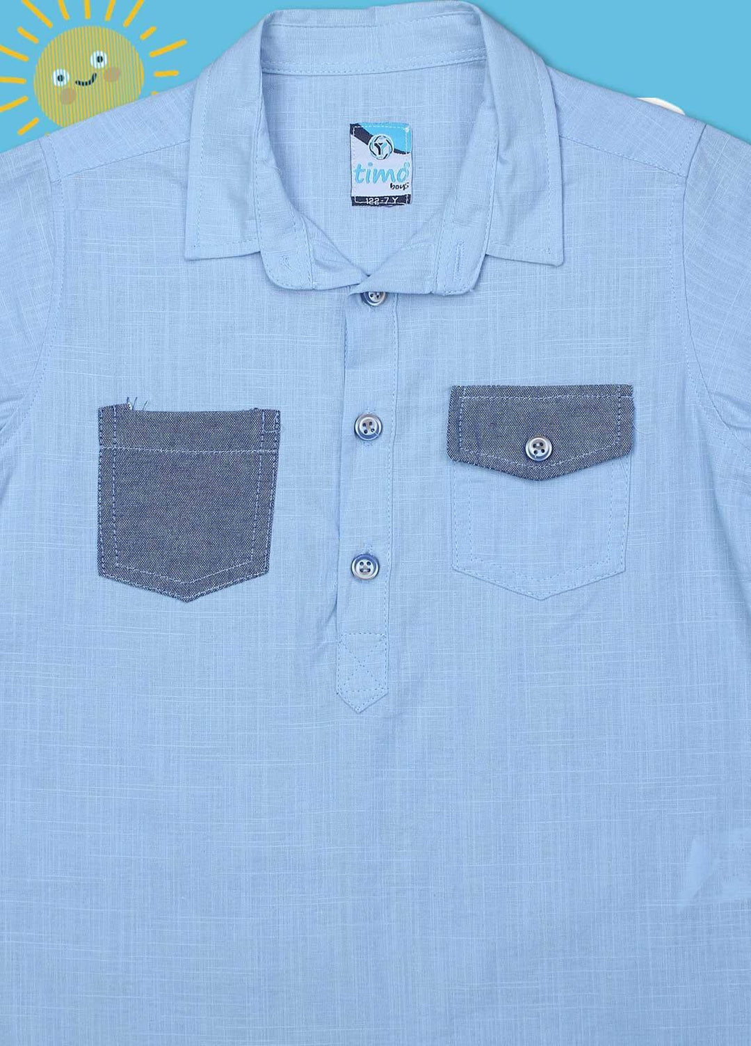 Sanaulla Exclusive Range Cotton Casual Shirts for Boys -  D-803 Red