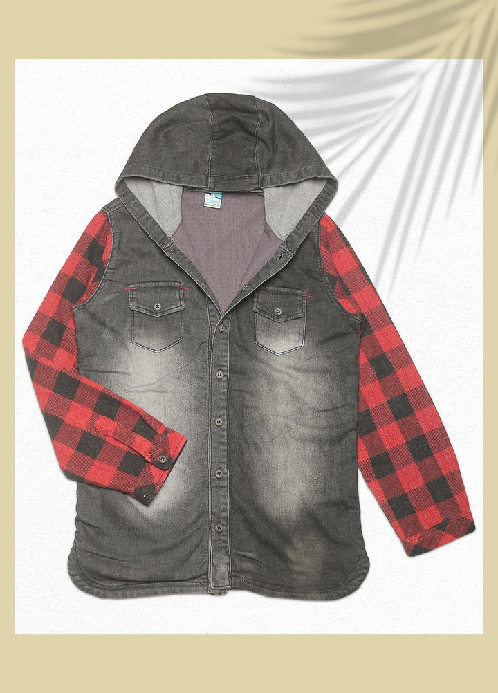 Sanaulla Exclusive Range  Fancy Shirts for Boys -  SU22BS 125289 Black