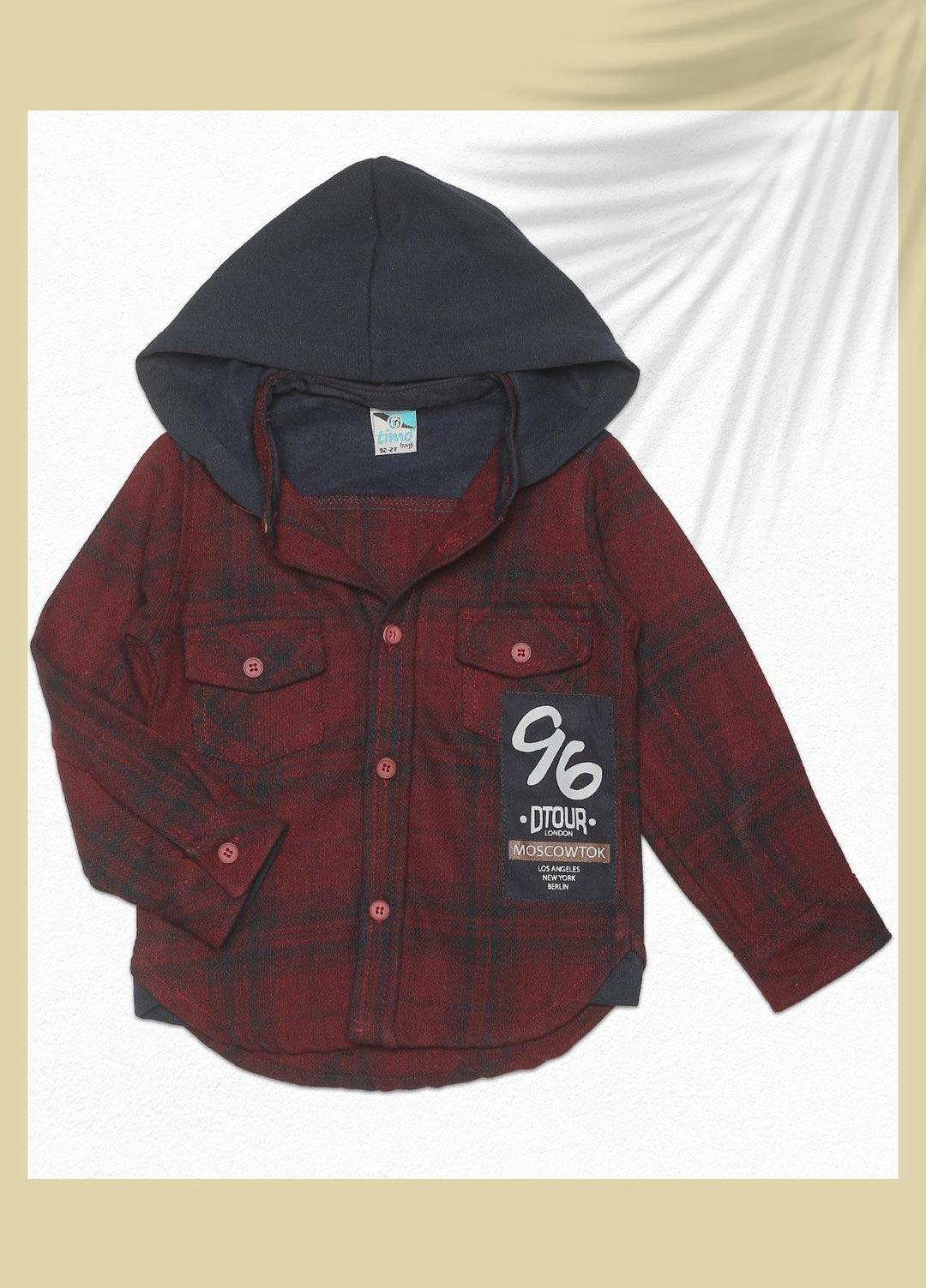 Sanaulla Exclusive Range  Fancy Boys Shirts -  SU22BS 119797 Maroon