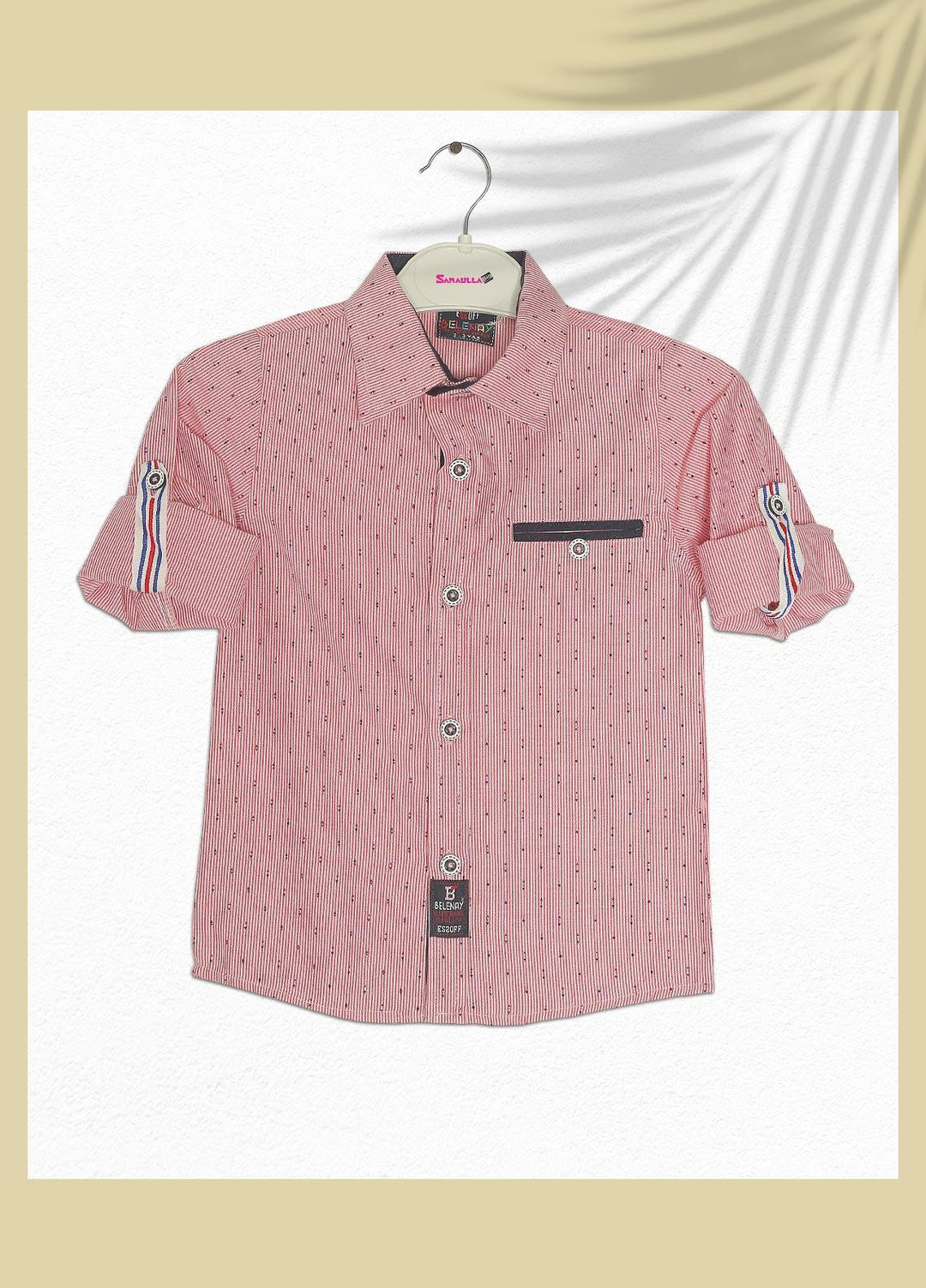 Sanaulla Exclusive Range  Fancy Boys Shirts -  SU22BS 342775 Pink