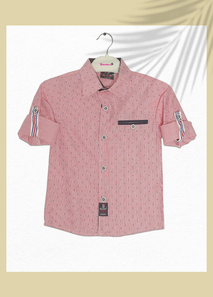 Sanaulla Exclusive Range  Fancy Boys Shirts -  SU22BS 342775 Pink