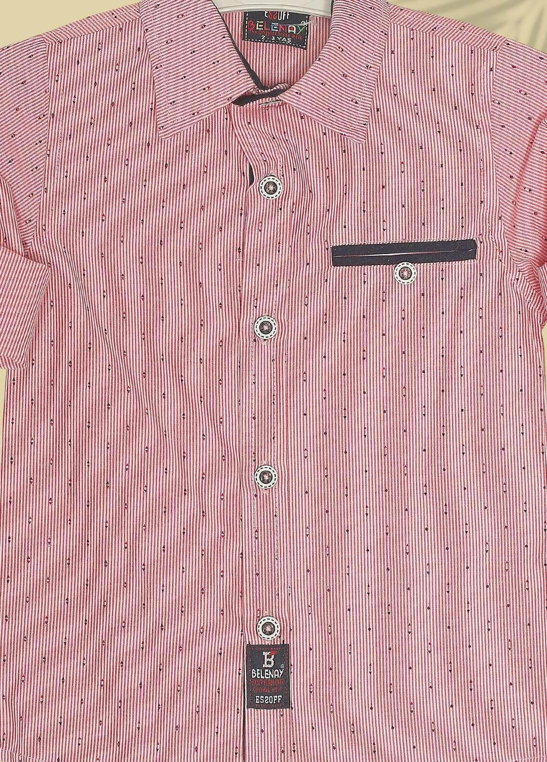 Sanaulla Exclusive Range  Fancy Boys Shirts -  SU22BS 342775 Pink