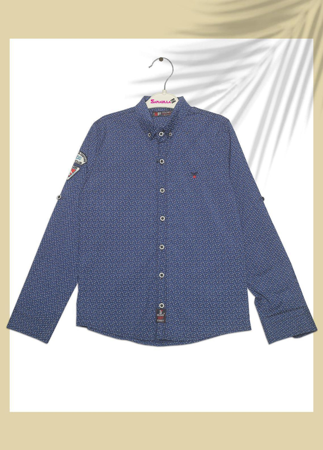 Sanaulla Exclusive Range  Fancy Shirts for Boys -  SU22BS 342859 Blue