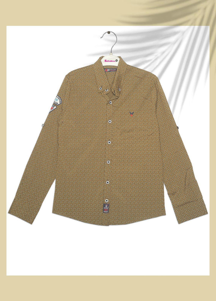 Sanaulla Exclusive Range  Fancy Boys Shirts -  SU22BS 342859 Green