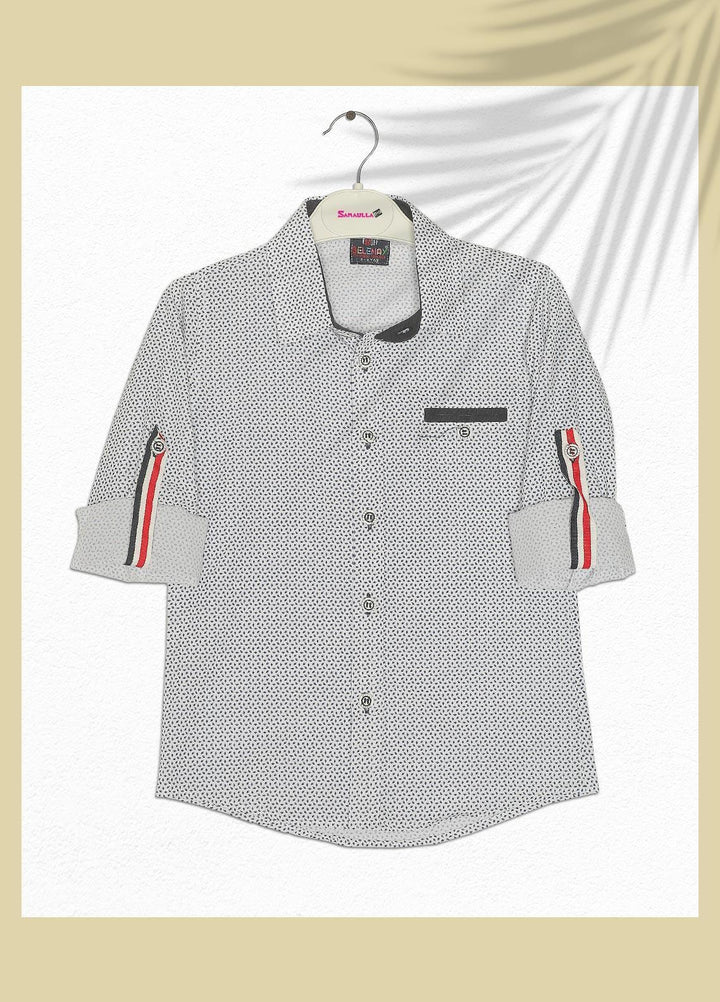 Sanaulla Exclusive Range  Fancy Shirts for Boys -  SU22BS 342846 Black