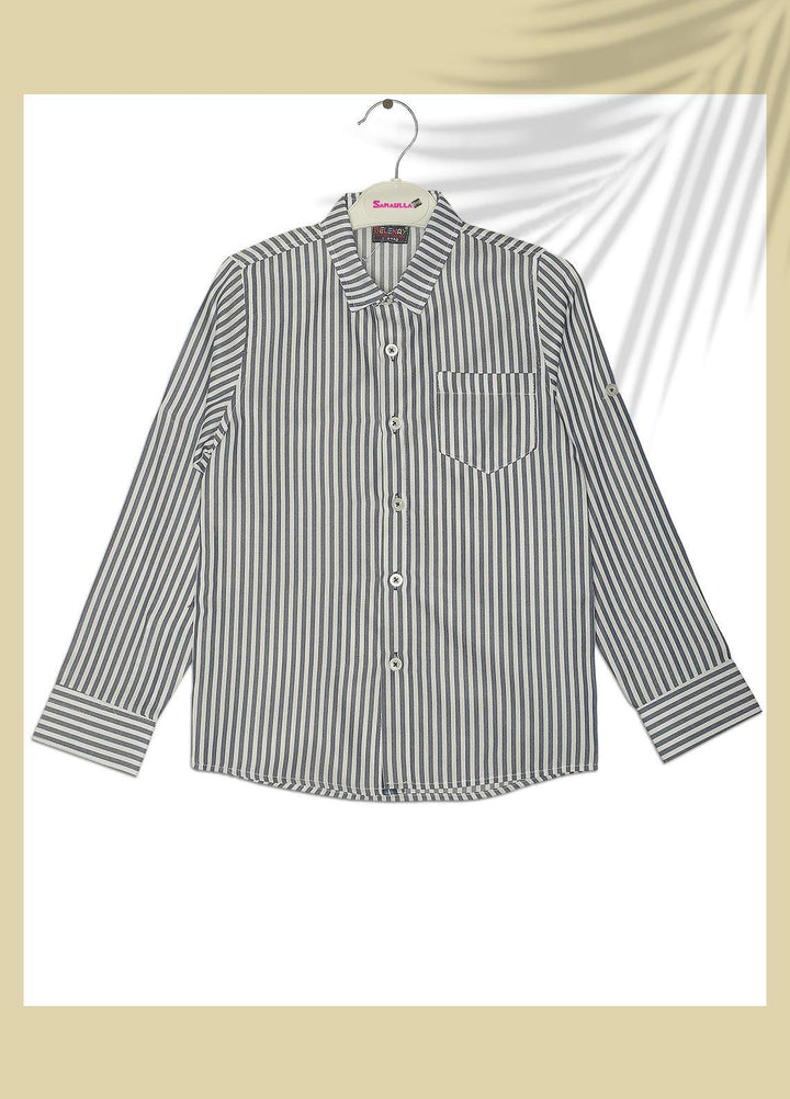 Sanaulla Exclusive Range  Fancy Boys Shirts -  SU22BS 342841 Navy