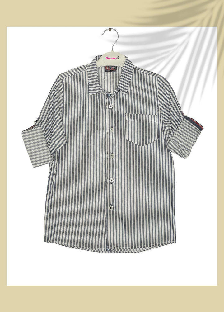 Sanaulla Exclusive Range  Fancy Boys Shirts -  SU22BS 342841 Navy