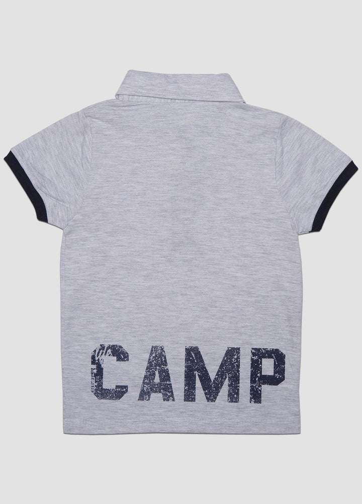 Sanaulla Exclusive Range  Casual T-Shirts for Boys -  1111224117 Light Grey