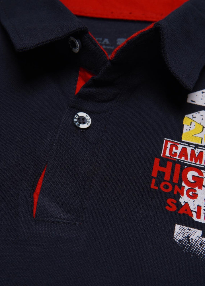 Sanaulla Exclusive Range  Casual T-Shirts for Boys -  1111224117 Navy